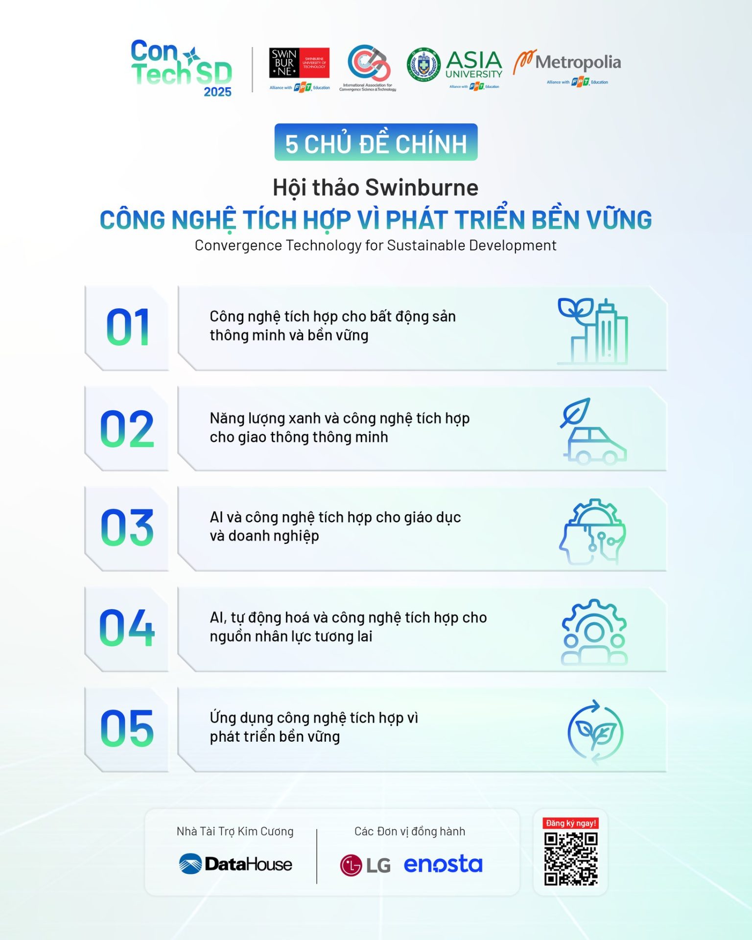 Hội thảo quy tụ doanh nghiệp, chuyên gia và học giả bàn luận về lĩnh vực công nghệ, đổi mới sáng tạo và phát triển bền vững