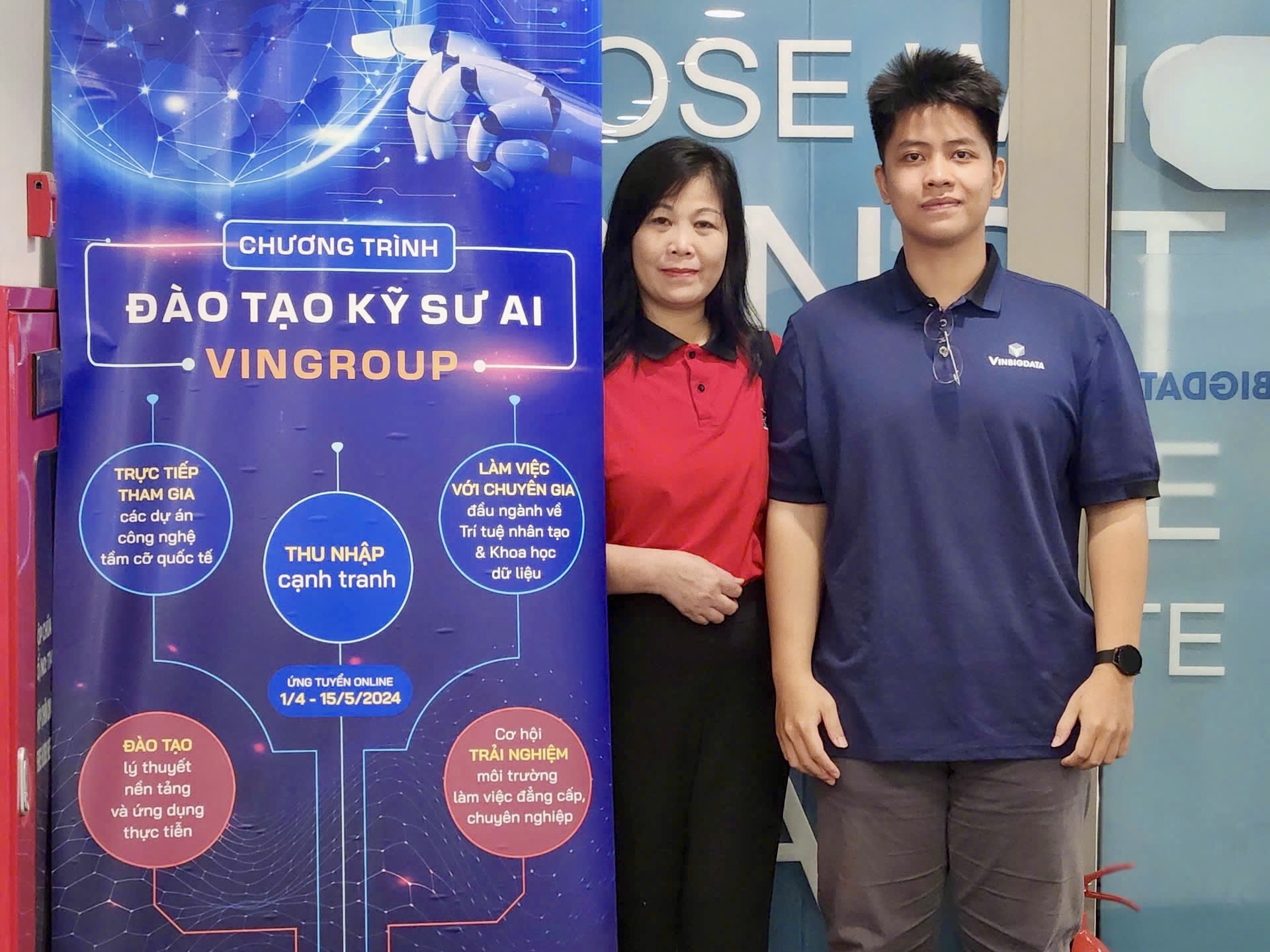 Từ năm hai, Hoàng Khuê đã xuất sắc trúng tuyển Chương trình đào tạo kỹ sư AI VinGroup (CTAI)