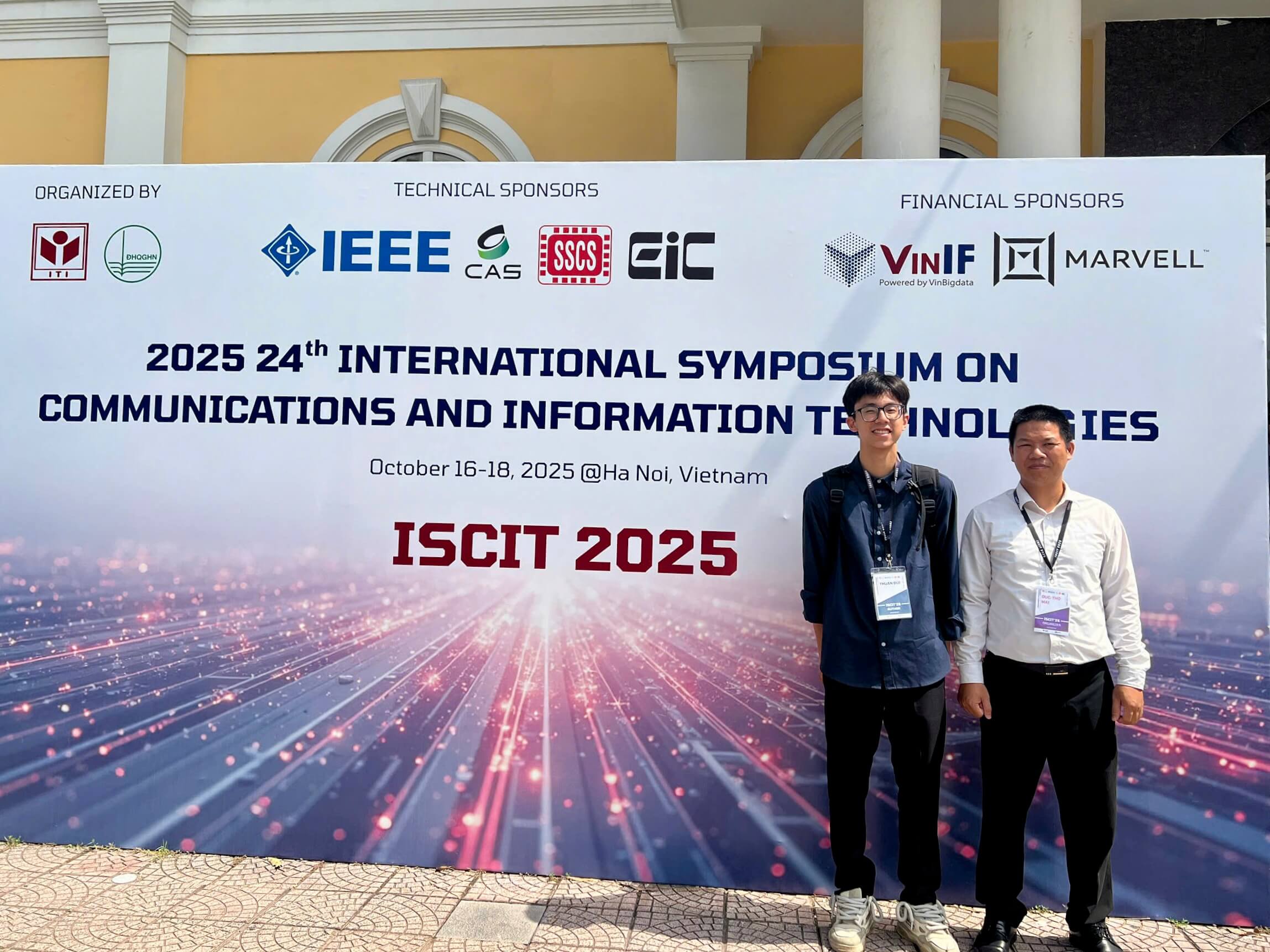 Bùi Minh Thuận đã có cơ hội trình bày trực tiếp tại hội thảo quốc tế ISCIT 2025