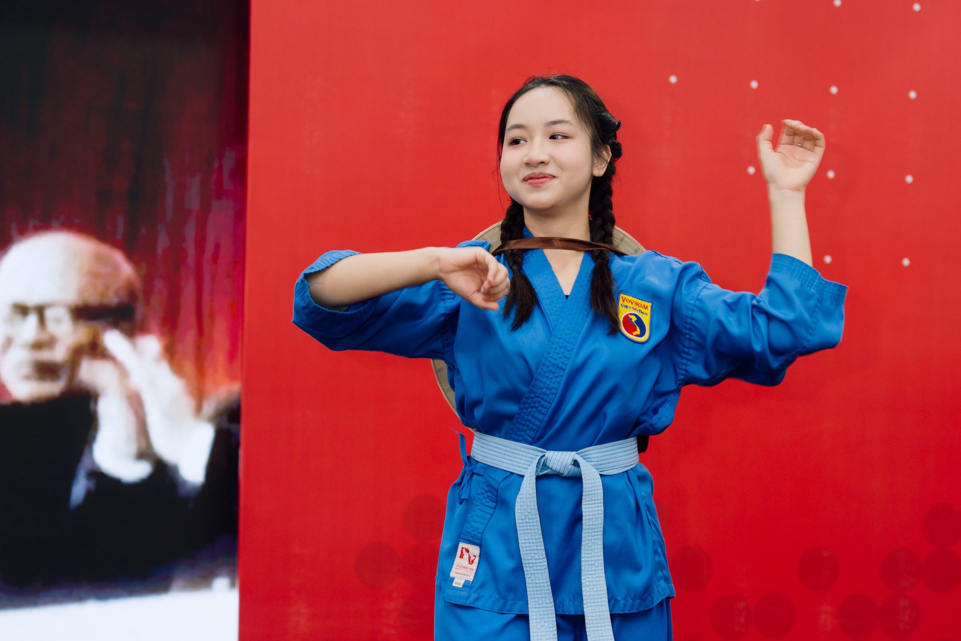 Học Vovinam giúp Quỳnh Anh duy trì sự kỉ luật, sự tập trung và sức khỏe trong học tập và công việc.