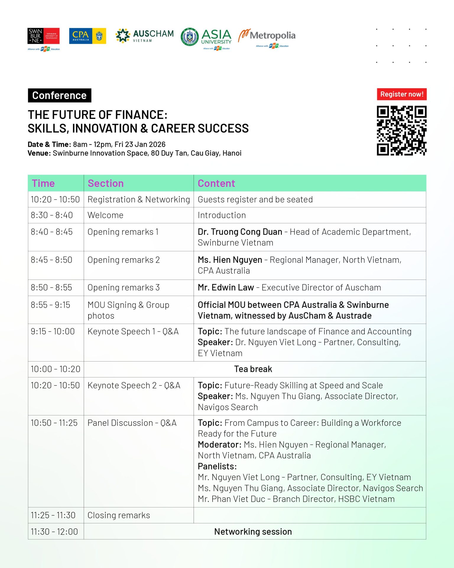 CPA AGENDA