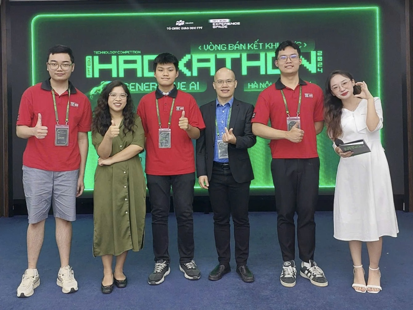 Ở năm nhất, Hà Minh và Tuấn Đạt ghi dấu ấn tại FPT Hackathon Edu 2024