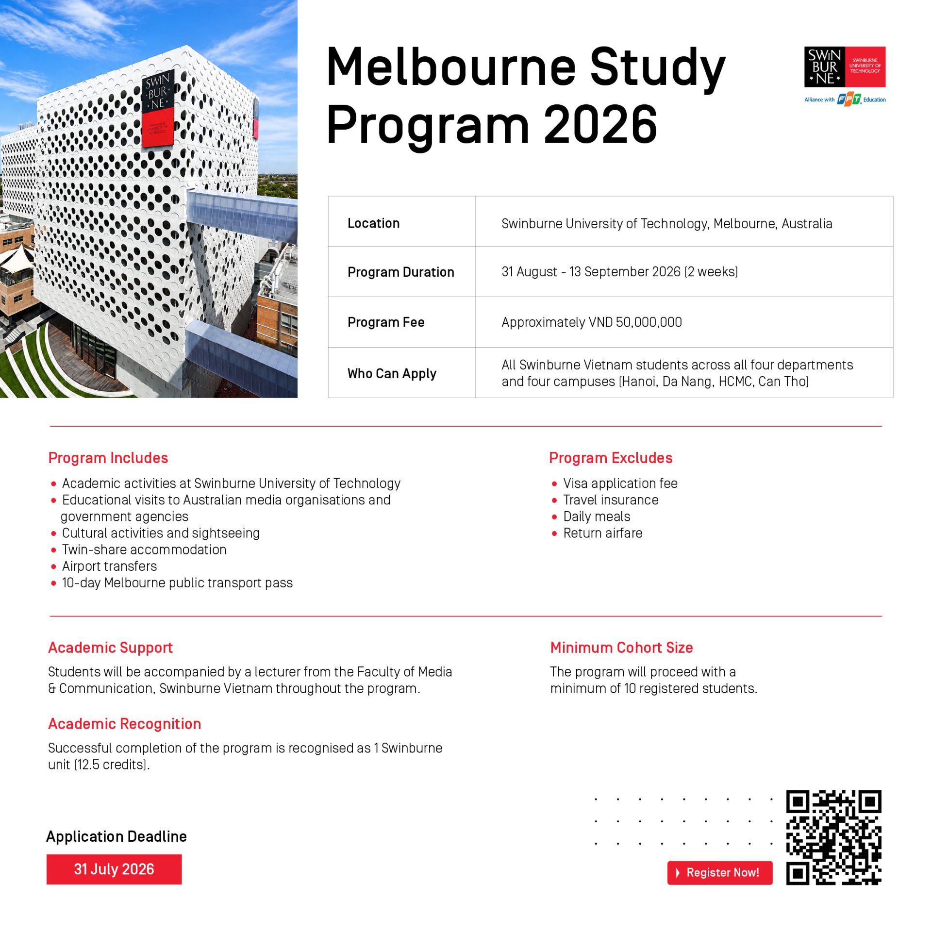 Melbourne Study Program 2026